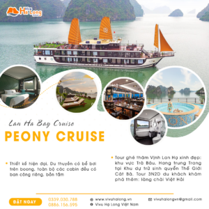Peony Cruise - Du thuyền 5 sao phong cách truyền thống