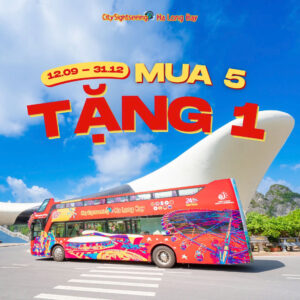 Vé xe buýt 2 tầng Hạ Long City Sightseeing - Tour ngắm cảnh Hạ Long