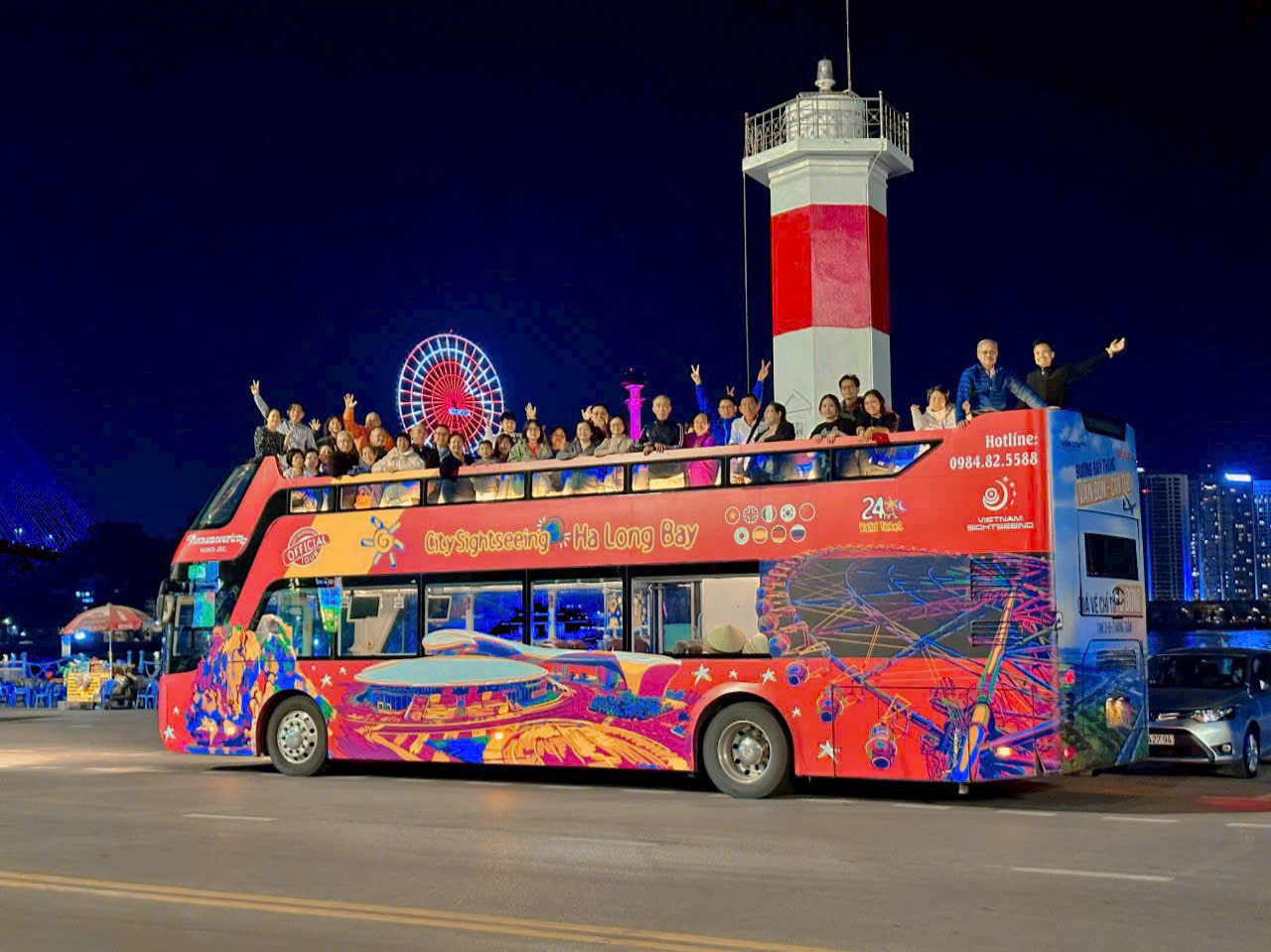 bus 2 tầng - xe bus ngắm cảnh Hạ Long