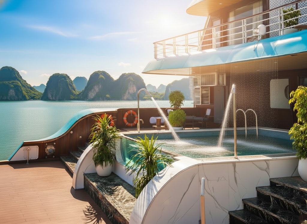 Du Yên Cruise - Du thuyền 5 , 5 sao ngủ đêm Vịnh hạ Long, Lan hạ ạ Long, Lan Ha Overnight 5,6 star cruise: 2n1d, 3n2d