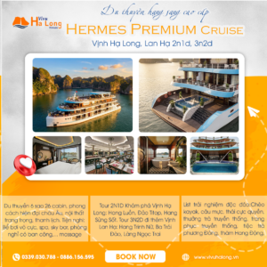 Hermes Premium Cruise - Trải nghiệm hải trình 5 sao ngủ đêm Vịnh Hạ Long & Vịnh Lan Hạ