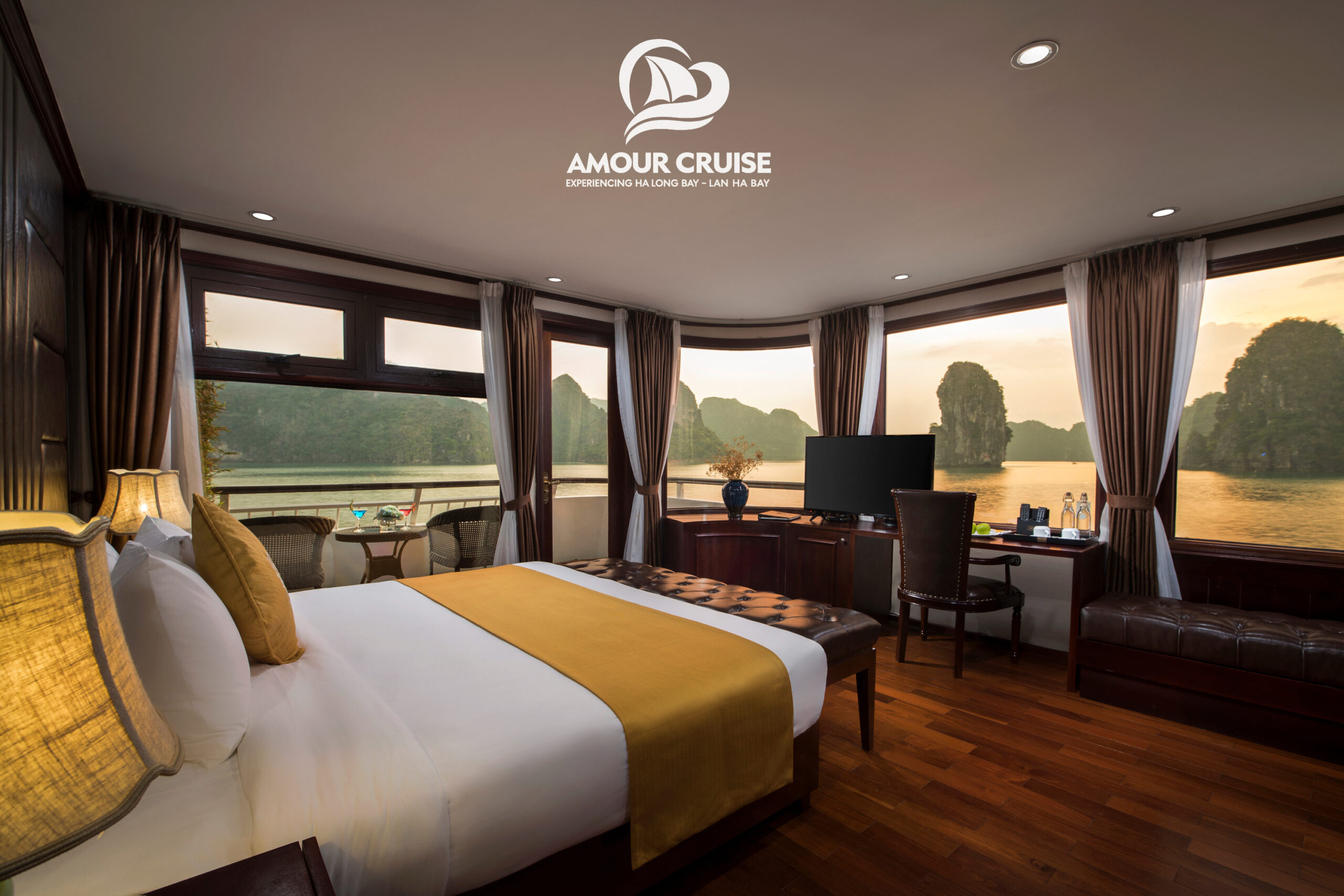 Amour Cruise ngủ đêm Hạ Long Lan Hạ Amour Cruise - Du thuyền 5 sao tour Vịnh Lan Hạ 2n1d, 3n2d