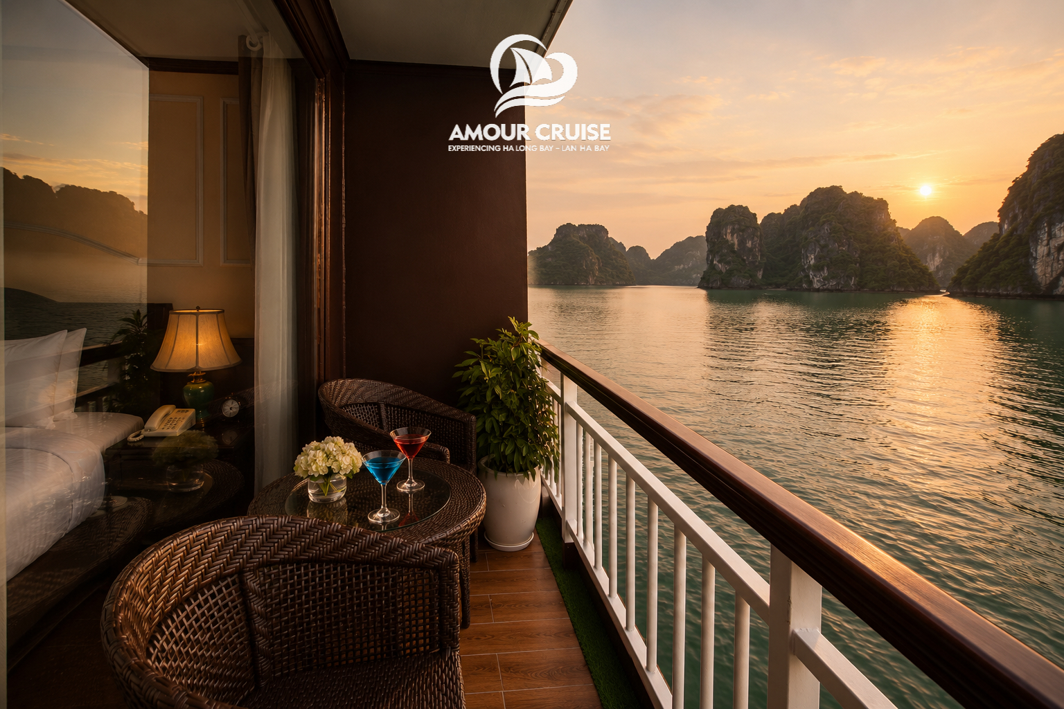 Amour Cruise ngủ đêm Hạ Long Lan Hạ Amour Cruise - Du thuyền 5 sao tour Vịnh Lan Hạ 2n1d, 3n2d