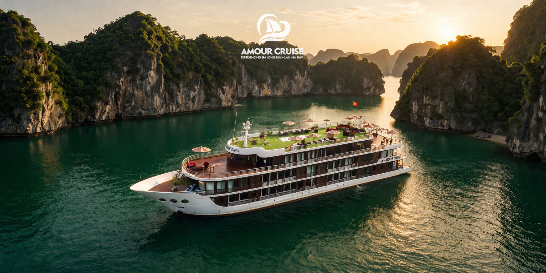 Amour Cruise ngủ đêm Hạ Long Lan Hạ Amour Cruise - Du thuyền 5 sao tour Vịnh Lan Hạ 2n1d, 3n2d