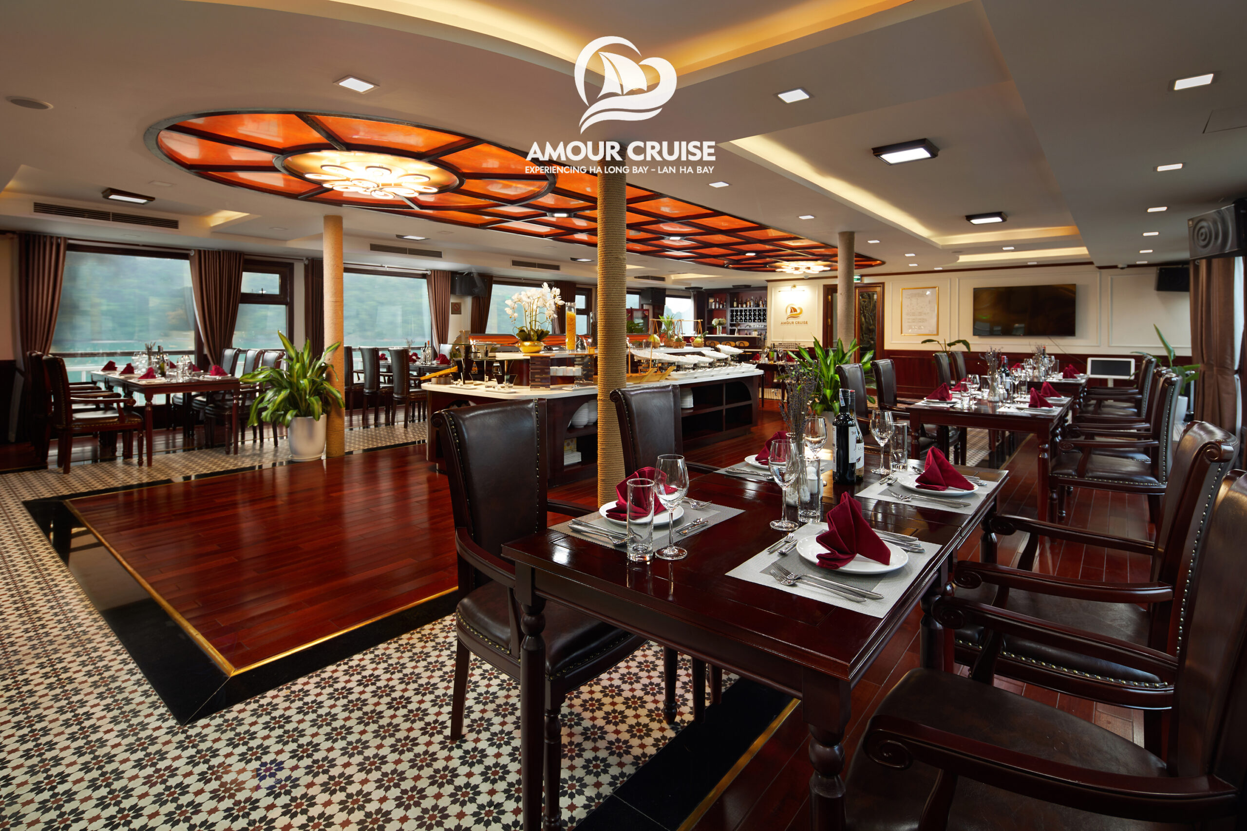 Amour Cruise ngủ đêm Hạ Long Lan Hạ Amour Cruise - Du thuyền 5 sao tour Vịnh Lan Hạ 2n1d, 3n2d