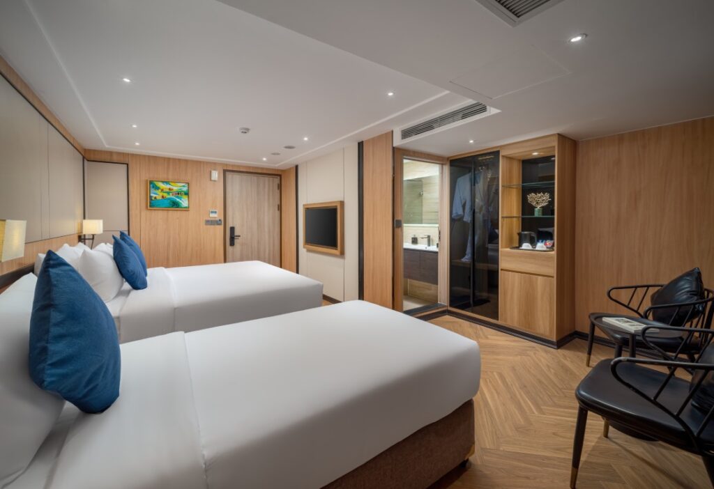 giá tour luna cruise hạ long, phòng nghỉ 2n1d, 3n2d