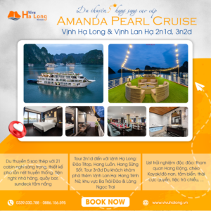 Amanda Pearl Cruise - Du thuyền 5 sao Vịnh Hạ Long & Lan Hạ