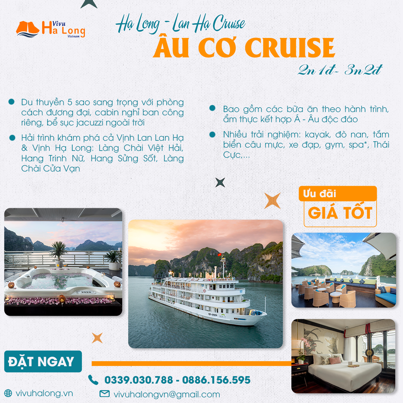 The Âu Cơ Cruise Ha Long Lan Ha