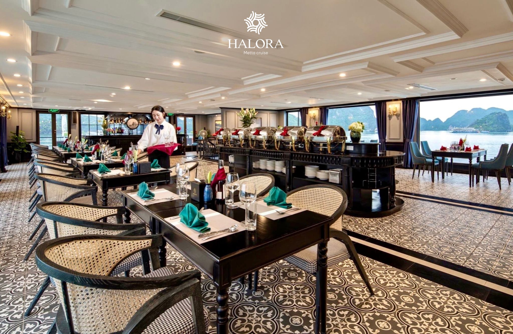 Halora Metta 5star Cruise Lan Ha Bay, Indiant Tour Du thuyền ngủ đêm 5 sao khách Ấn Độ: Halora Metta