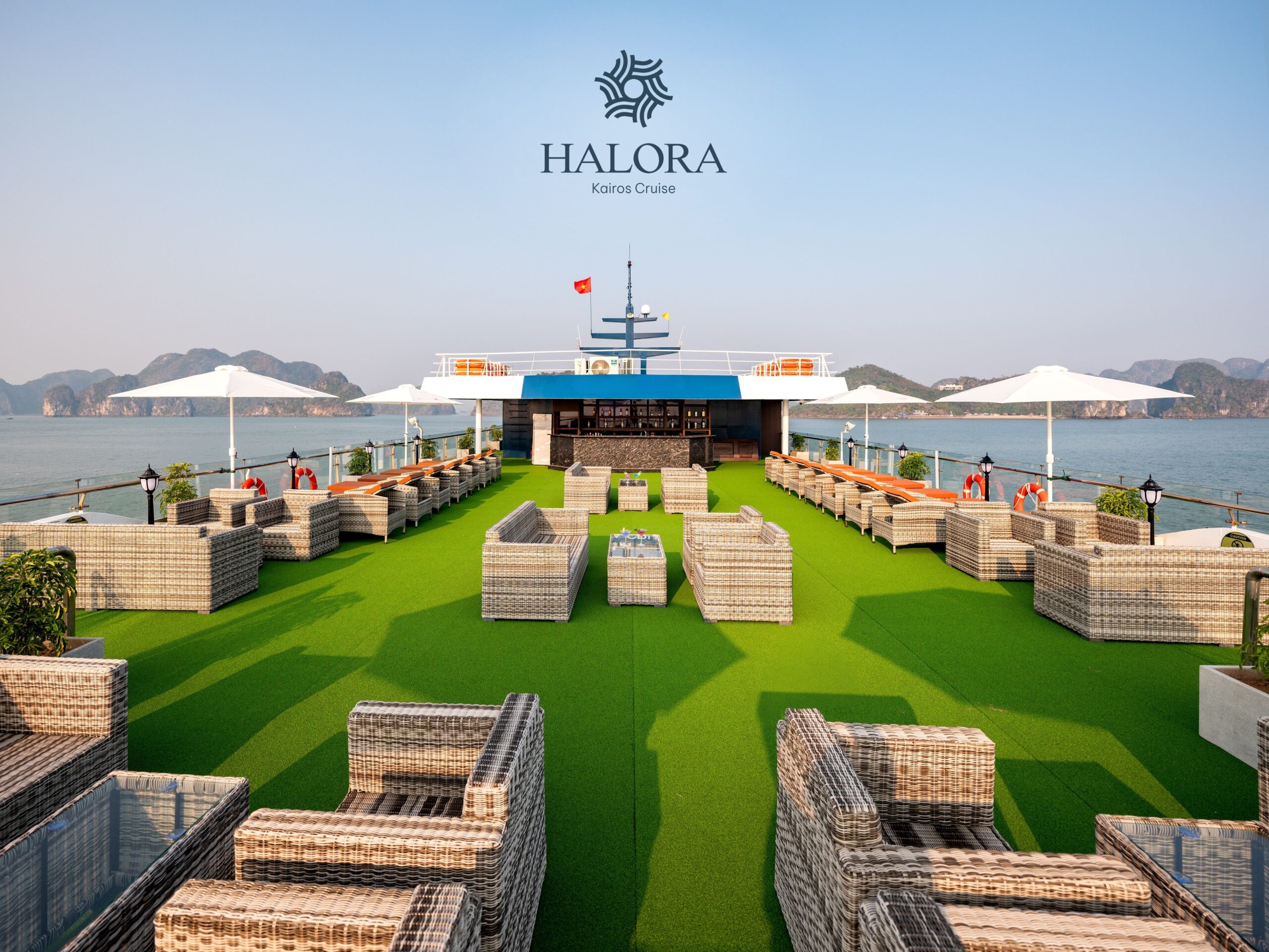 Halora Kairos Cruise Overniht Lan Ha Bay Tour Du thuyền Lan Hạ 5 sao 2n1d, 3n2d: Halora Kairos