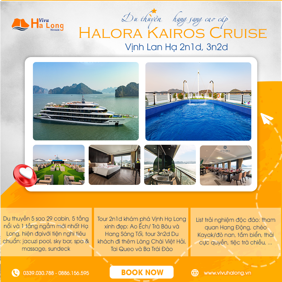 Halora Kairos Cruise Overniht Lan Ha Bay