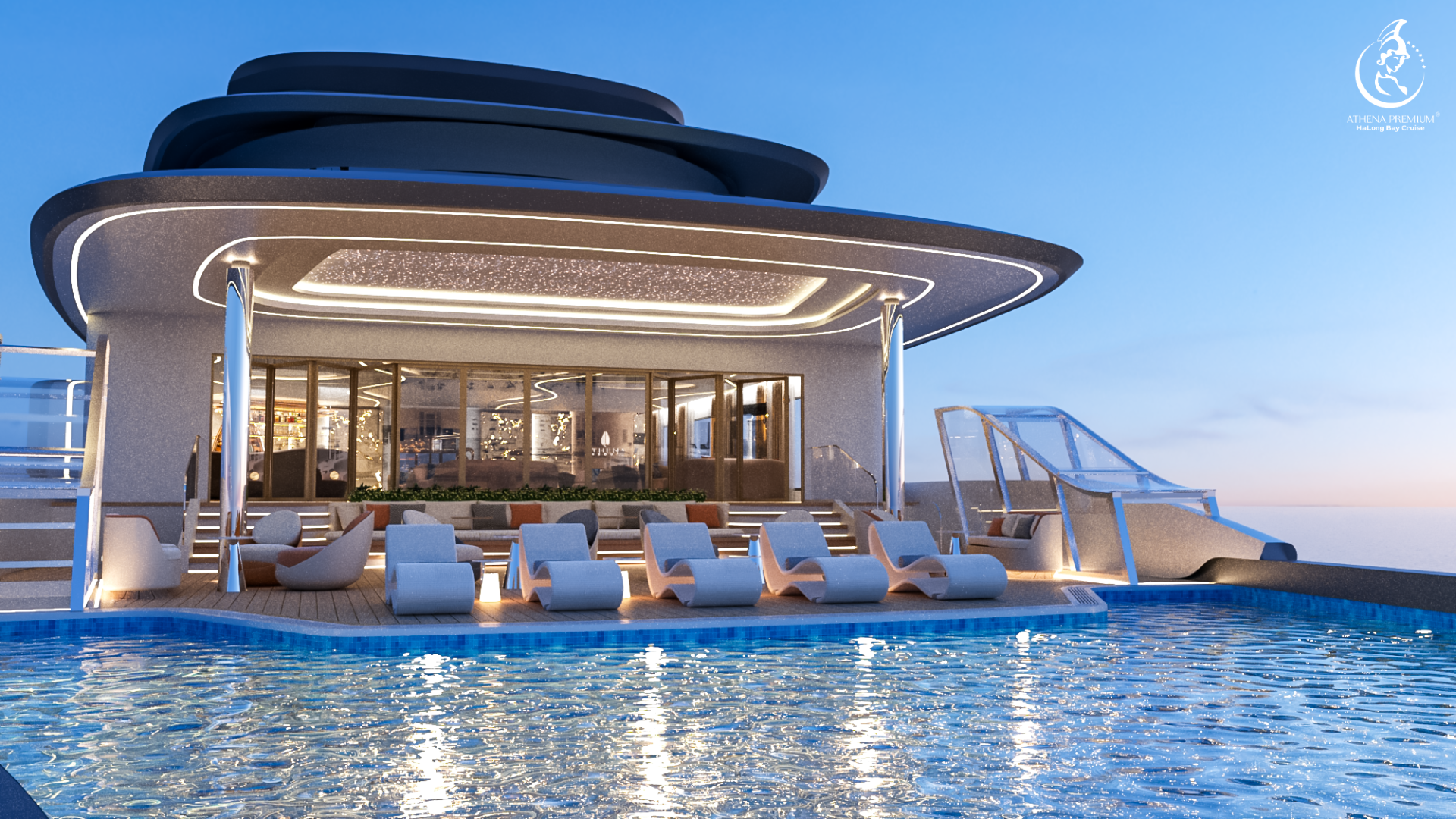 Athena Premium 6 star cruise Halong Bai Tu Long Bay