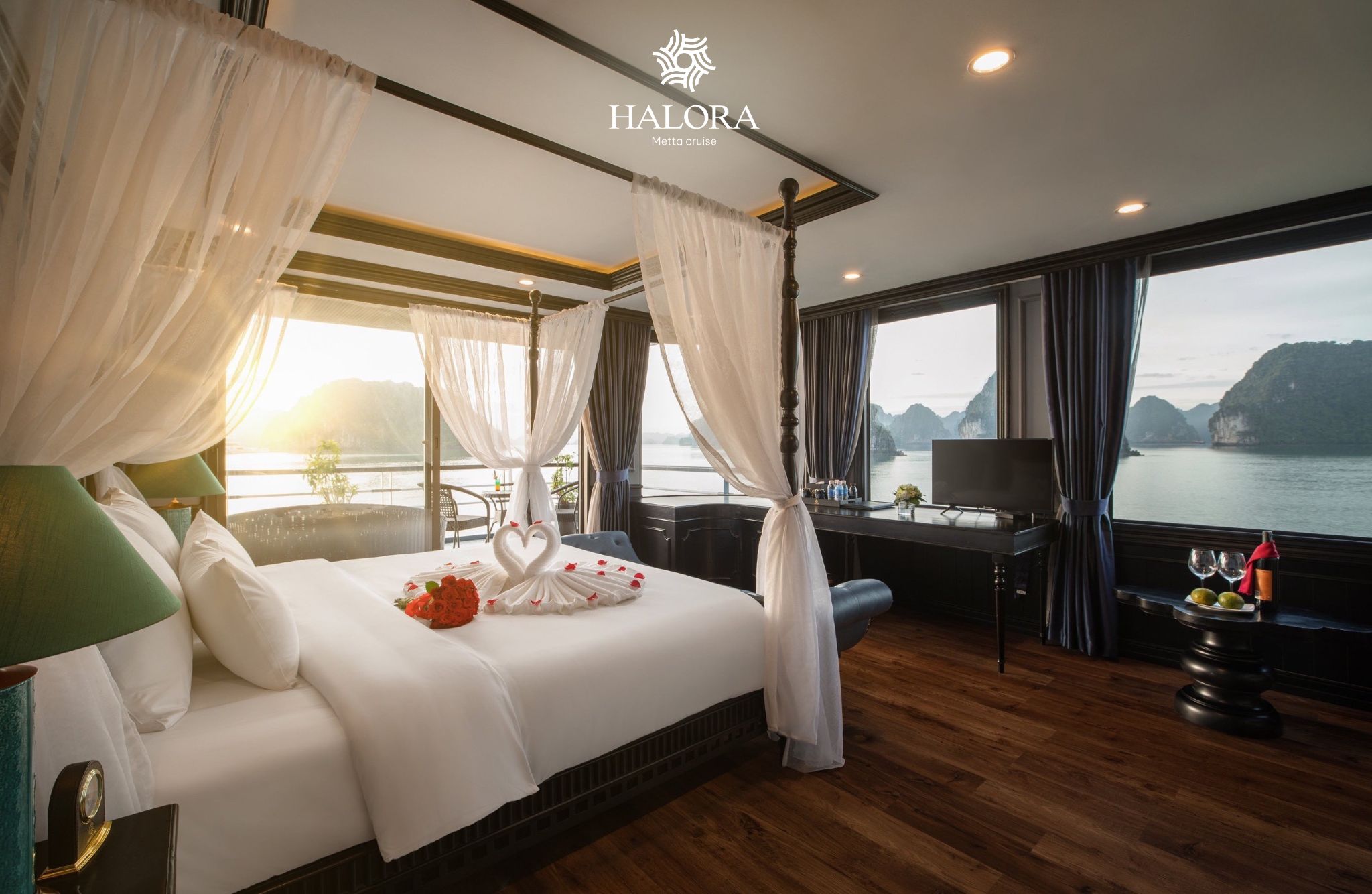 Halora Metta 5star Cruise Lan Ha Bay, Indiant Tour Du thuyền ngủ đêm 5 sao khách Ấn Độ: Halora Metta