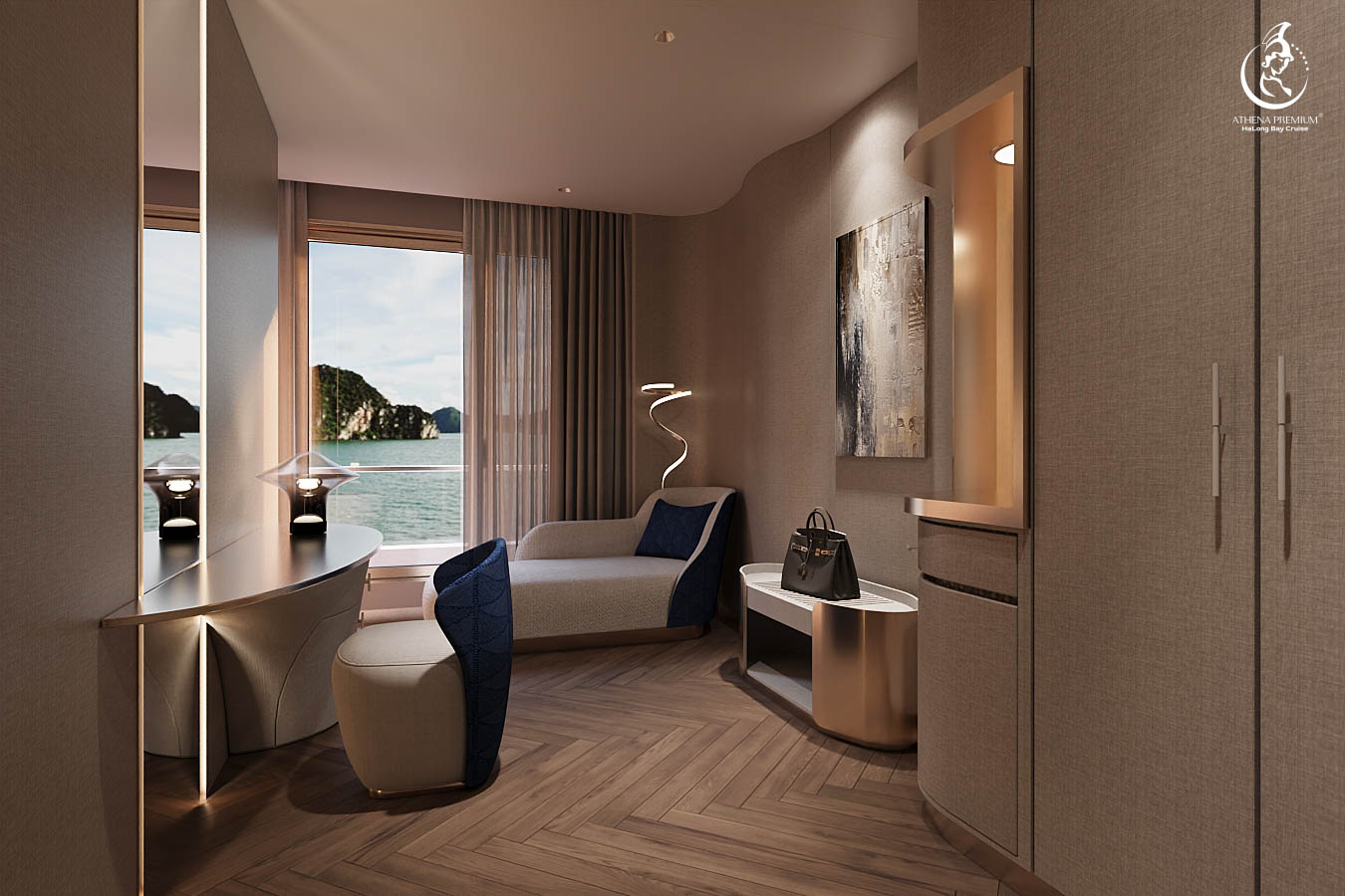 Athena Premium 6 star cruise Halong Bai Tu Long Bay