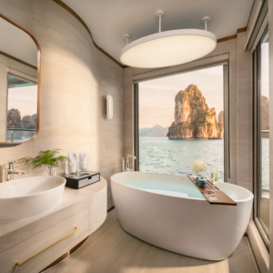 Tour Du thuyền ngủ đêm Vịnh Hạ Long, bái Tử Long 2n1d, 3n2d: Athena Premium